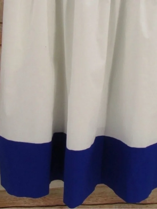 Kate Spade white and Royal Blue Sleeveless Dress (large) - Picture 6 of 10